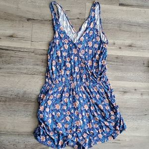 H&M Floral Soft Shorts Romper